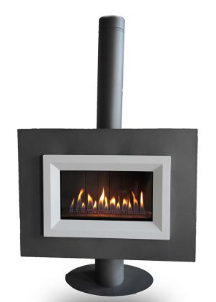 Mira H10F Freestanding Üstten Bacalı Doğalgazlı Şömine Soba
