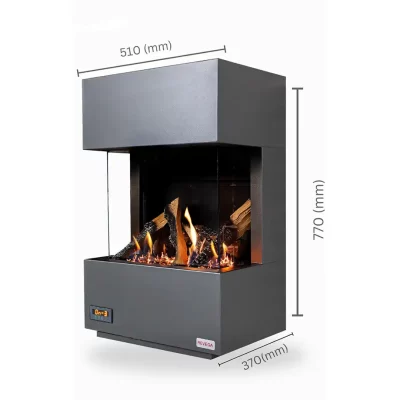 REVEGA H50AB Arkadan Bacalı Doğalgazlı Şömine